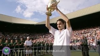 Federer v Roddick 2004 Mens Final – Rolex Wimbledon Golden Moments [upl. by Itsyrk]