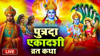 🔴LIVE पुत्रदा एकादशी व्रत कथा  Pavitra Ekadashi  ये कथा सुनने से सभी मनोकामननाए पूर्ण हो जाएँगी [upl. by Adnuahsal248]