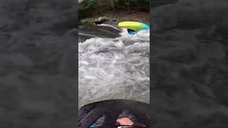 Cade hitting the aerial loop Eternity Hole East Fork Tuckasegee Nc travel gopro kayak [upl. by Nilorac]