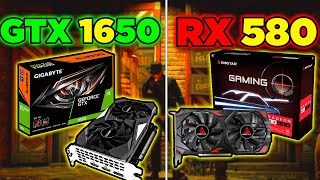 GTX 1650 VS RX 580 TEST IN GAMES RX580 8GB 2048SP VS GTX 1650 4GB GAMES TESTS [upl. by Simara]