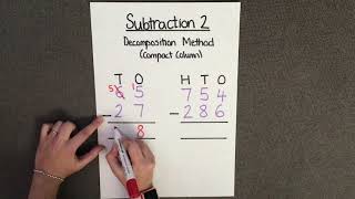 Subtraction 2  Decomposition Method [upl. by Yleme785]