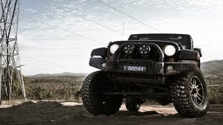 Jeep Wrangler and Toyota Hilux 4x4 offroading filmed with Sony Action Cam [upl. by Dlanigger]