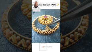 Gold pendant makingpendant designgold workjewellery makingminagold1722 [upl. by Pena]