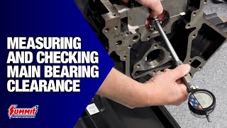 How to Calculate and Measure Main Bearing Clearance  Engine Building 101 [upl. by Onairelav]