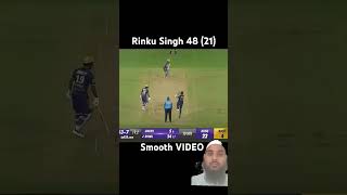 Rinko singh 21balas 48 run in ipl ipl viralvideo ipl2025 [upl. by Perrine4]