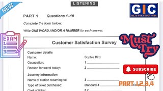 Customer Satisfaction Survey Ielts Listening Practice Test 2024 ielts gicratia listening [upl. by Aicatsal]