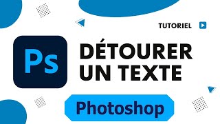 Comment faire un texte transparent avec photoshop détourer un texte sur photoshop [upl. by Sussman410]