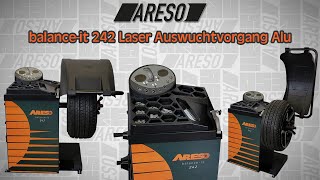 ARESO balanceit 242 Laser Auswuchtvorgang [upl. by Libys]