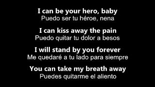 ♥ Hero ♥ Héroe  by Enrique Iglesias  subtitulada en inglés y español [upl. by Charisse]