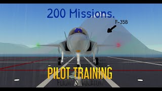 200 Missions  Pilot Training Flight Simulator Roblox [upl. by Nylleoj]