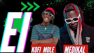 Kofi Mole ft Medikal  Ei lyrics video and Visualizer [upl. by Bellew149]