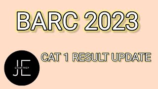 BARC 2023 STIPENDIARY TRAINEE CATEGORY 1 amp STIPENDIARY TRAINEE CATEGORY 2 RESULT UPDATE [upl. by Lehcer652]