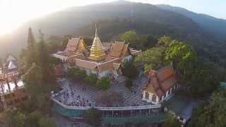 Wat Phra That Doi Suthep seen from a Drone Part 12 Uncut HD [upl. by Devin82]