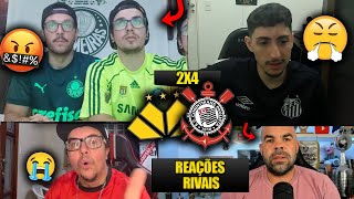 REAÇÕES dos RIVAIS FURIOSOS com a VIRADA do TIMÃO  CRICIÚMA 2X4 CORINTHIANS REACT BR 2024 [upl. by Eugor]