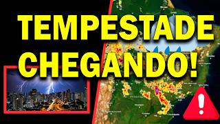 🔴 URGENTE TEMPESTADE CHEGANDO  PREVISÃO DE TEMPESTADES NOS PRÓXIMOS DIAS 🔴 ALERTA DE CHUVA [upl. by Howlyn]