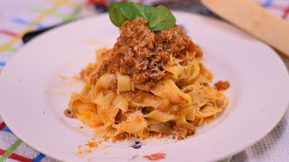 PO ORIGINALNOM RECEPTUNAPRAVITE PRAVU ITALIJANSKU TESTENINUITALIAN BOLOGNESE SPAGHETTItagliatelle [upl. by Dnob708]