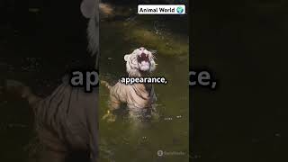 The Majestic White Tiger  Natures Rare Beauty facts wildlife viralvideo shorts white tiger [upl. by Atnahc]