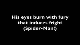 Japanese SpiderManSupaidāman  Kakero Spider Man English Karaoke [upl. by Nessie]