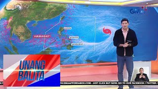 Bagyong may international name na “Bebinca” patuloy na lumalakas Unang Balita [upl. by Adnalohs]