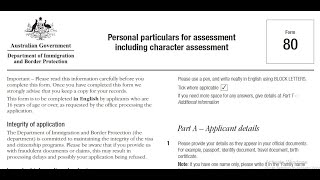 How to fill form 80 for 476 Visa  Form 80 Complete tutorial in Urdu [upl. by Myer]