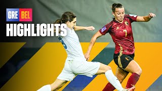 Greece 00 Belgium  A first leg with no goals  REDFLAMES  WEURO2025 playoffs [upl. by Kristel]