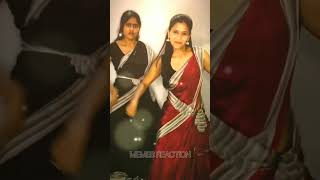 Iduppu un iduppu  Black saree girl dance  Mailapur mayile song  Memes Reaction [upl. by Nipahc]