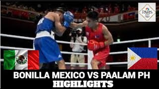 Carlo Paalam PH vs Bonilla Mexico Highlights  Paris Olympic 2024 [upl. by Fruma796]