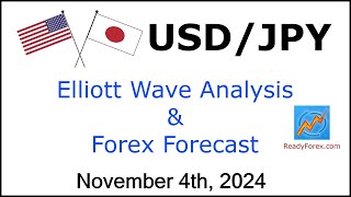 USD JPY Elliott Wave Analysis  Forex Forecast  November 4 2024  USDJPY Analysis Today [upl. by Popper]