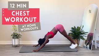 12 MIN CHEST WORKOUT NO EQUIPMENT AT HOME  PUSH UP WORKOUT  Gainful [upl. by Retsehc818]