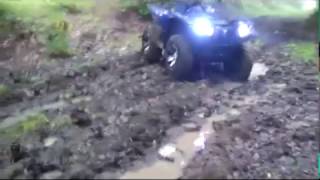 yamaha grizzly 550 eps mudding [upl. by Bessie856]