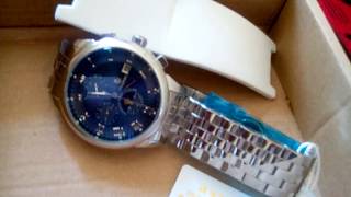 TEVISE 9008G Business Men Automatic Mechanical Watch  BLUE [upl. by Schnabel]