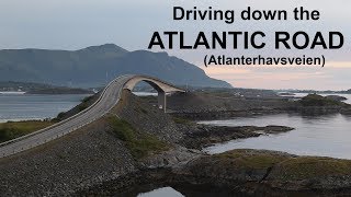 Driving down the Atlantic Road Atlanterhavsveien in Norway [upl. by Weisbart]