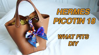 HERMES PICOTIN 18 WHAT FITS  DIY [upl. by Kcirrad]