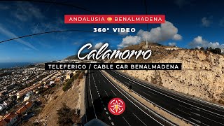 🇪🇸 🚠 360° video  Teleferico Cable Car Benalmadena  Andalusia Spain [upl. by Nodgnal]