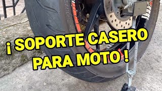 CĆ“MO HACER un SOPORTE CASERO para su MOTO [upl. by Batholomew]