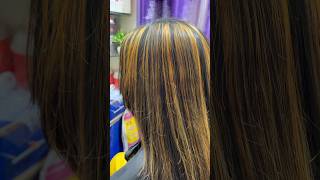 Golden Blonde Hair Colour shortvideo highlights youtube [upl. by Navonod]