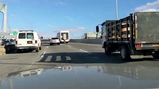 Timelapse Drive Verrazano Bridge  Staten Island Expressway  Belt Parkway [upl. by Himelman]