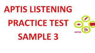 Aptis listening practise test 3 [upl. by Warring]