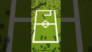 Minecraft Football Soccer Field 🔥 shorts [upl. by Martin]