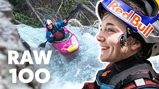 100 Seconds Of Extreme Kayaking  Raw 100 with Nouria Newman [upl. by Haron]