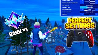 NEW BEST Controller SETTINGS  Sensitivity in Chapter 5 Season 4 ⚙️ 👑 Fortnite Gameplay [upl. by Anilemrac614]