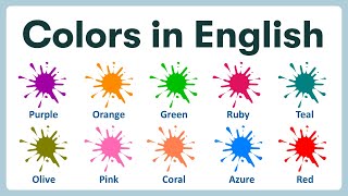 Color Names in English  List of Color Names with Pronunciations and Pictures [upl. by Onek]