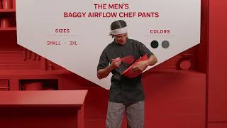 Mens Baggy Airflow Chef Pant  0P2M [upl. by Rehpotsihc109]