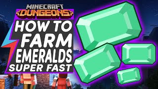 Minecraft Dungeons HOW TO FARM EMERALDS FAST  UNLIMITED EMERALDS FARM METHOD [upl. by Dnaltiak328]