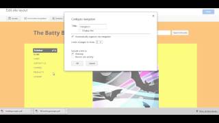 Edit Google Sites Sidebar Navigation Menu [upl. by Fotina]