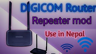 How to use Digicom router repeater mod  Digicom router repeater mod usedigicomsubisutipscreouter [upl. by Ullman24]