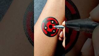 Sharingan eye  Madara Uchiha tattoo idea tattoo tattooideas anime animeart shorts [upl. by Kalina]