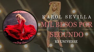 Karol Sevilla  Mil Besos Por Segundo Karaoke With Backing Vocals [upl. by Ahsiele191]