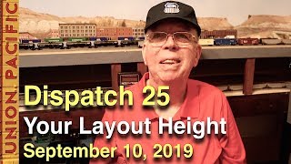 Dispatch 25 Your Model Railroad Height  September 10 2019 [upl. by Katherina]