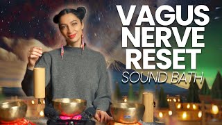 Vagus Nerve Reset to Sleep  Sound Bath Healing Meditation [upl. by Cullie]